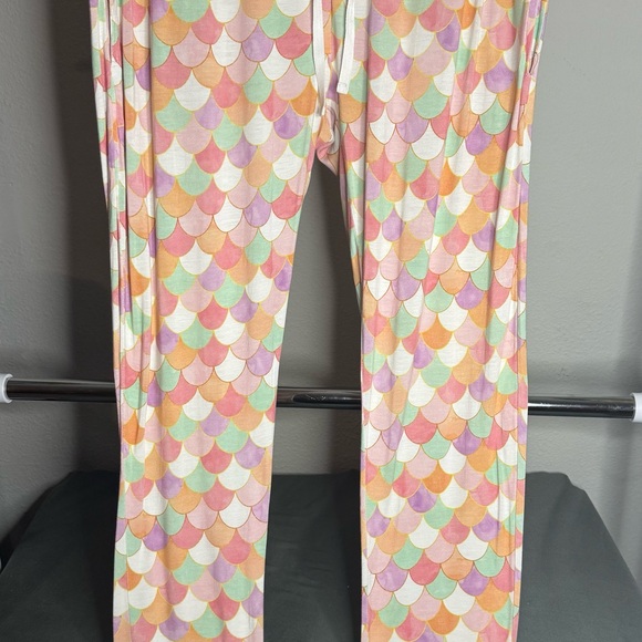 Little Sleepies Women’s Pastel Mermaid Scale Pajama Pants - Picture 2 of 4